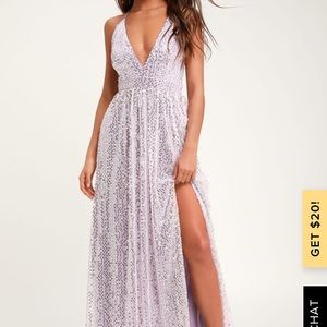 Lulus Jane Ann Lavender Sequin Dress